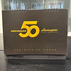 Lamborghini Club America 50th Anniversary 2025 Standing Desk Calendar